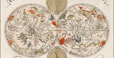 5113  Stellatum Planisphaerium  Louis Vlasbloem- Johannes Van Keulen 1675