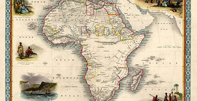 1785 42 Africa  J. Marchant& Engravedby J. H. Kernot 1851