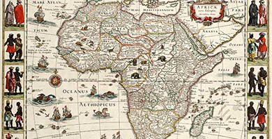 1790 7 Africae Nova Descriptio  Guilielmus Blaeau 1630