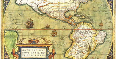 1798 3 Americae Sive Novi Orbis  A. Ortelius 1570