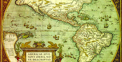 1799 4 Americae Sive Novi Orbis  A. Ortelius 1587
