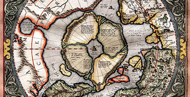 1864 4 Septentrionalium Terrarumdescriptio  G. Mercator 1595