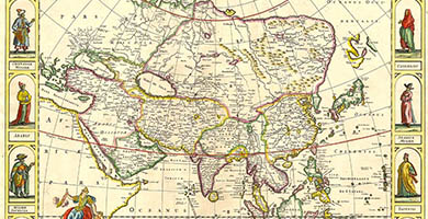 1896  Wit Asiaa Novadescriptio  F.de Wit 1660