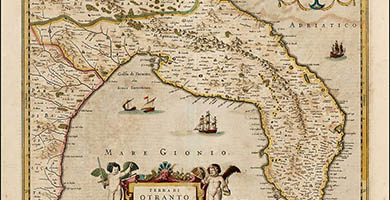 2261  Henricus Hondius Terra Di Otrantoolim Salentina& Iapigia 1630