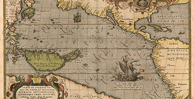2304  Map-pacific-ortelius-1589