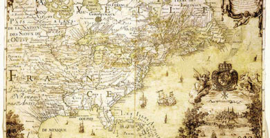 2047  Cartedela Nouvelle Franceouestcomprisla Nouvelle Angleterre  Franquelin  Jean Baptiste 1708