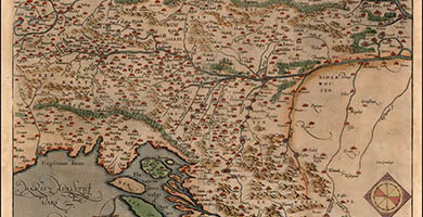 2149  Abraham Ortelius Schlavoniae  Croatiae  Carniae 1584