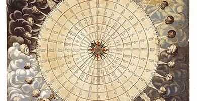 4677 2a Tabulaanemographicaseu Pyxis Nautica  Janssonius  Joannes 1652
