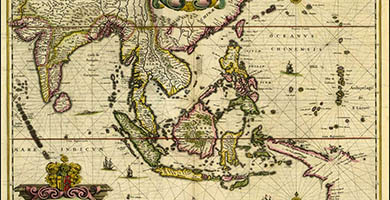 2581  Indiaquae Orientalisdicituret Insulae Adiacentes  Henricus Hondius 1636