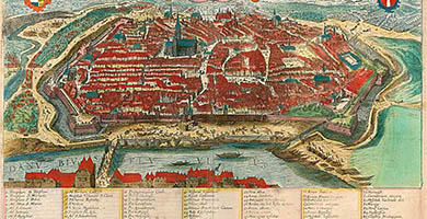 2882  Vienna Austriae- Braun& Hogenberg 1618.