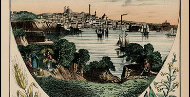 4341 1776 Maryland1876[ Centennial Birdseye Viewof Baltimore]  H. J. Toudy 1876