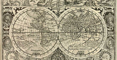 0339  Vaughan_-_ A_ New_and_accurate_ Mappe_of_the_ World _drawne_according_to_the_best_and_latest_discoveries_that_have_beene_made