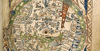 0006 5 Psalter World Map 1265
