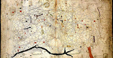0008 7 Portolan Map  Angelino Dulcert 1339