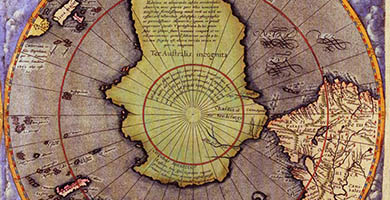 0062 41 Map Southernhemisphere  Gerardde Jode 1593