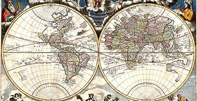 0160 42 Nova Totius Terrarum Orbis Tabula Auctore D. D. Doncker Danckerts 1670