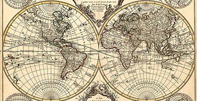 0246 22 Mappe Monde Guillaume Delisle1725