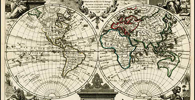 0261 34 Mappe Monde  George Louis Le Rouge 1748