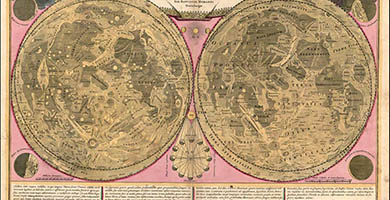0269 4 Tabula Selenographicainqua Lunarium Macularum  Johann Baptiste Homann 1707