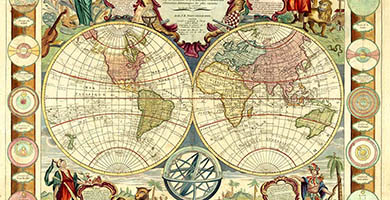 0280 47 Mappe Monde  Denis Louis 1794