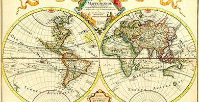 0286 5 Mappe- Monde Delis Guillaume Delisleafter1707
