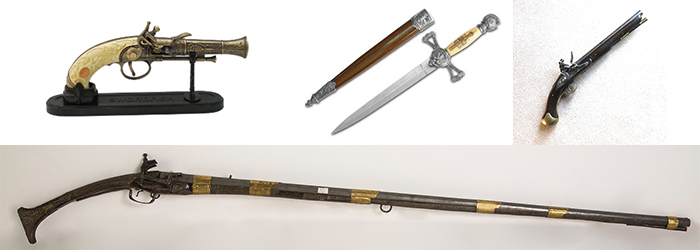 antique weapons replicas