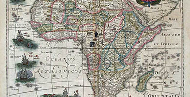 1747 11a Africae Nova Tabula  H. Hondius 1641