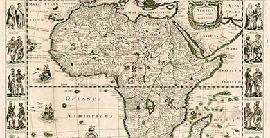 1753 17 Africanova Tabula  J. Hondio 1659