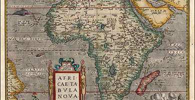 1768 3 Africaetabula Nova  A. Ortelius 1570