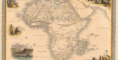 1786 43 Africa  John Tallis 1851