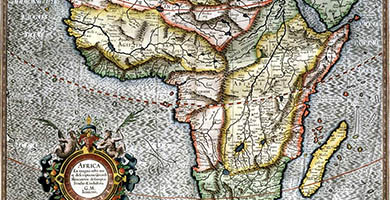 1792 9 Africa Ex Magna Orbis  G. Mercator1630