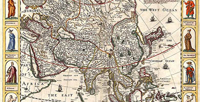 1884  A New Plaineand Exact Mapof Asia- Robert Walton1657