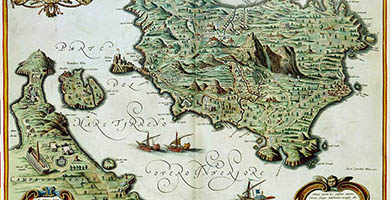 5571  I S C H I A Isola olim A E N A R I A  Joanand Cornelis Blaeu 1640