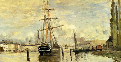 4889  Monet_ The_ Seine_ At_ Rouen_1872