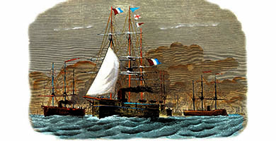 5015 15a French Fleetin Baltic