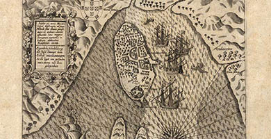 2674  Insulaeetarcis Mocambique- L I N S C H O T E N  Jan Huygenvan ca1563-1611(1601)