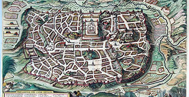4003  De Heylige En Wytvermaerde Stadt Ierusalem  Jacob Savry 1648