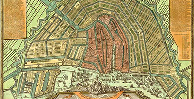 3793  Stadt Amsterdam  J. B. Homann 1727a