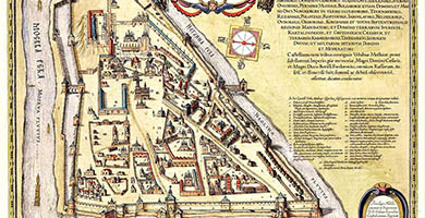 4328 8c Kremlenagrad1  Castellumurbis Moskvae  Willem Janszoon Blaeu 1662