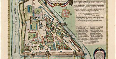 4331 8f Kremlenagrad  Castellumurbis Moskvae  Willem Janszoon Blaeu 1663