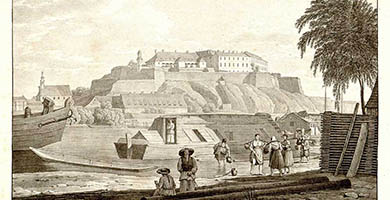 4441 2 Festung Peterwardein  Alt Jacob& Kunike 1826