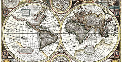 0096 12 A New And Accvrat Map Of The World  J. Speed 1626a