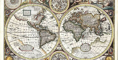 0098 12b A New And Accvrat Map Of The World  J. Speed 1626