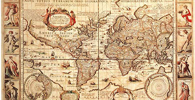 0156 3a Map Of The World1608